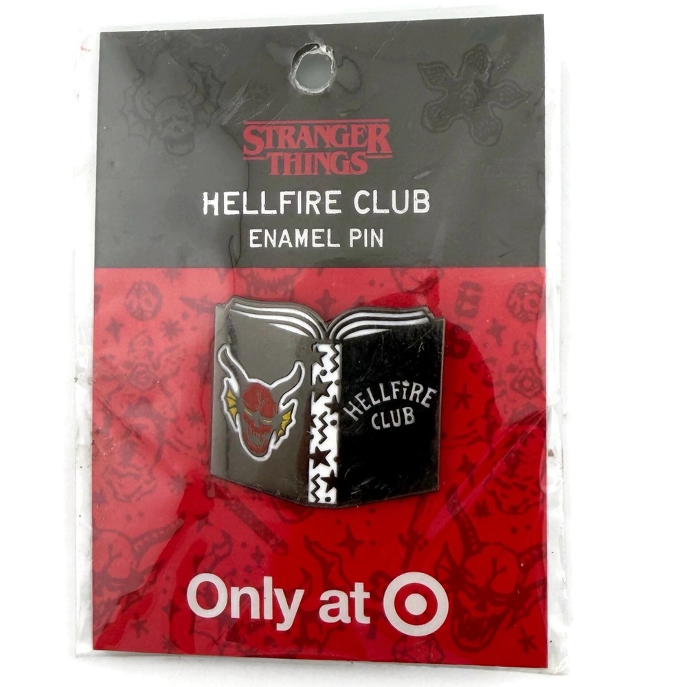 Netflix Stranger Things Hellfire Club Book Enamel Pin TARGET EXCLUSIVE